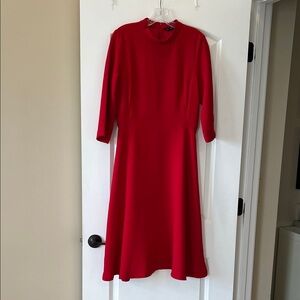 Zara Red Midi Dress